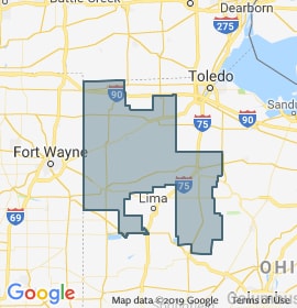 Ohio Senate District 1 map
